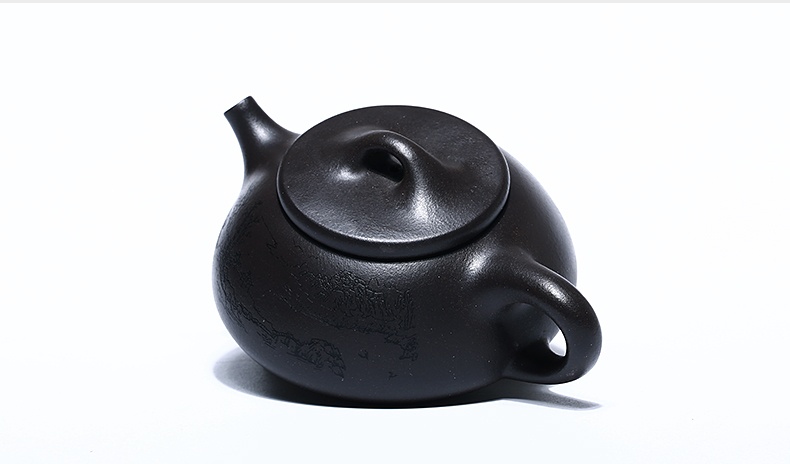 石瓢手工紫砂壺，精致典雅紫砂壺