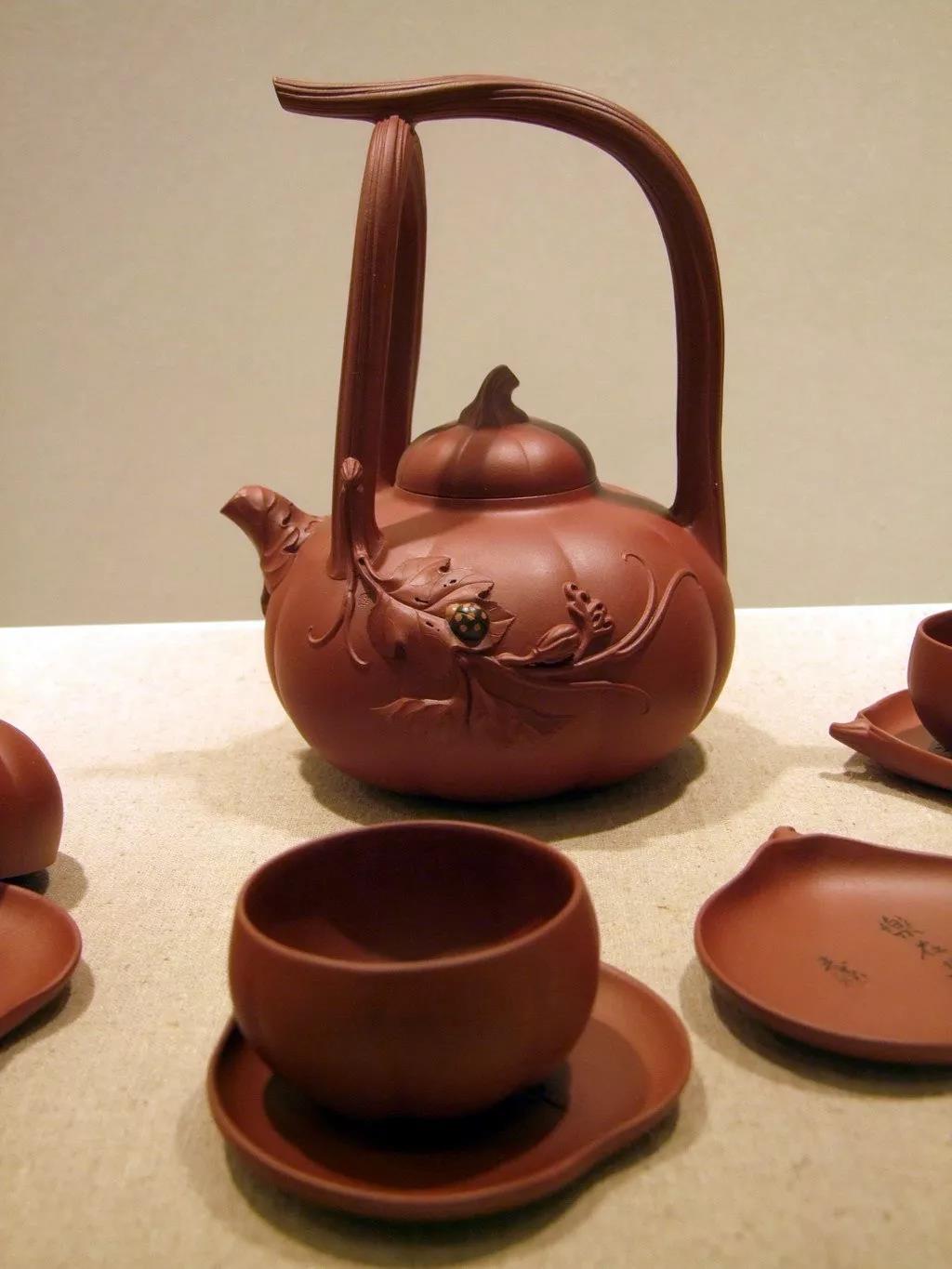 10種最美花器提梁壺，精美別致雕花紫砂壺!