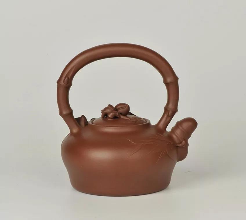 10種最美花器提梁壺，精美別致雕花紫砂壺!